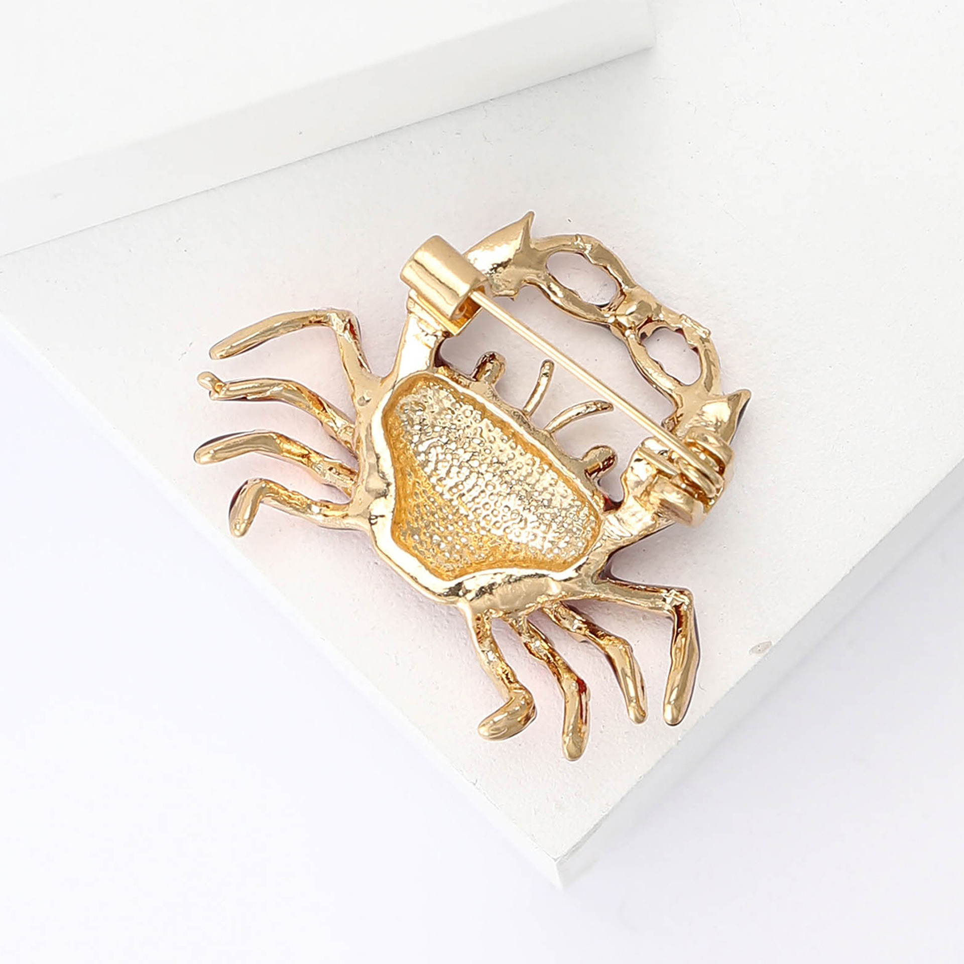Women's, Unisex Gender Lady, Korean Style Style Enamel, Enamel Craft Lady Korean Style Pin Crab Alloy Enamel Women's Unisex Corsage Brooches