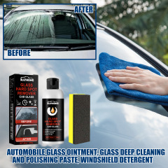 Rayhong Car Glass Deep Cleaning Polish Cream, Glass Scratch Repair Cleanser, Degreaser, Polishing Cream