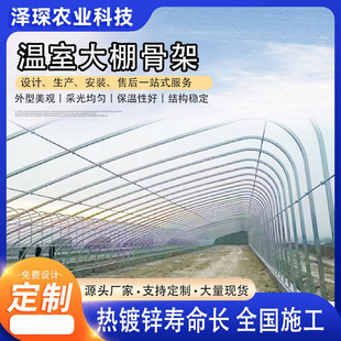 養殖種植大棚骨架 全套鋼架連棟配件簡易蔬菜棚 暖棚溫室大棚骨架