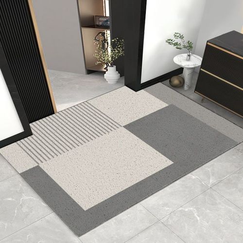 Nordic entry door silk circle floor mat entry carpet home door mat indoor entry door entrance hall foot mat can be cut