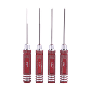 Aircraft model car model ship model red round handle British ball head white steel 4-piece set