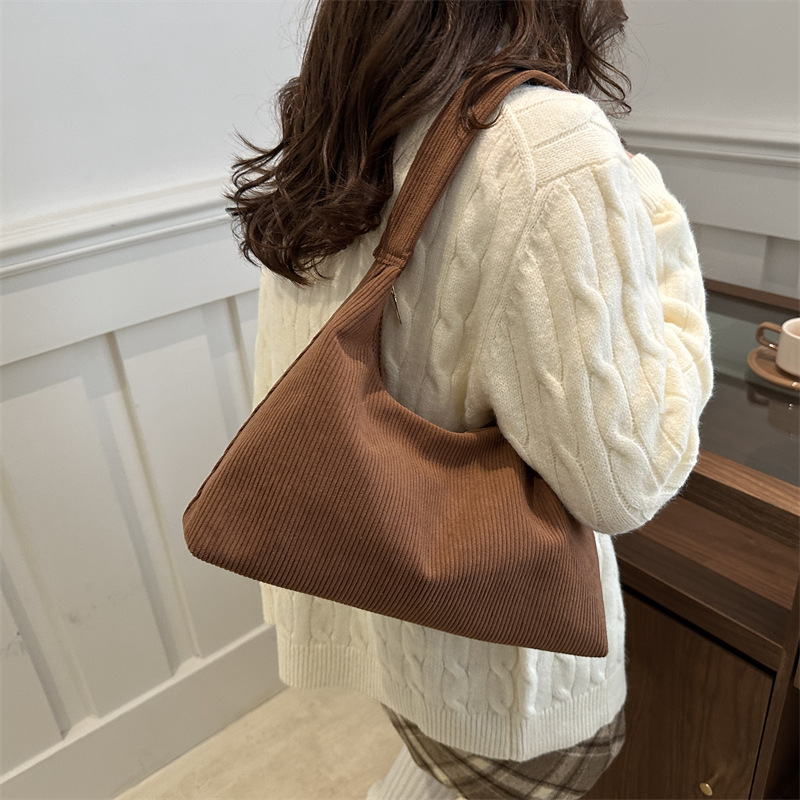 Bolso de mujer coreano insfeng bolso de mano de mujer de vello de lámpara bolso de gran capacidad de mujer simple bolso de clase de literatura y arte bolso de viaje