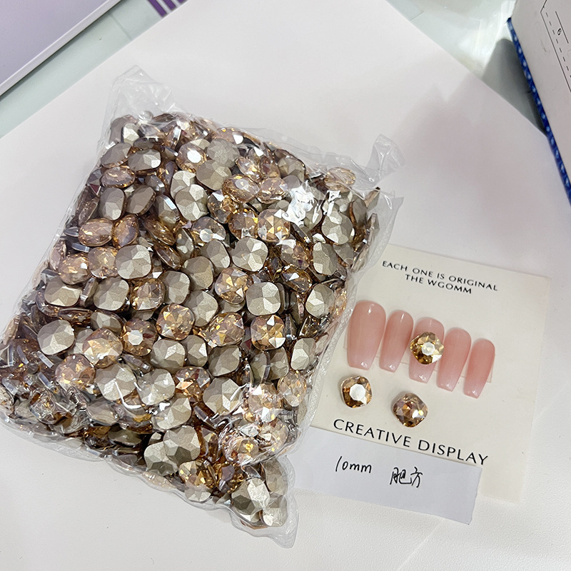 [KKK04-05] champagne fat square 10 * 10mm