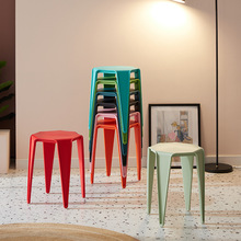 塑料凳子成人家用餐桌高板凳现代简约时尚创意北欧方凳客厅椅批发