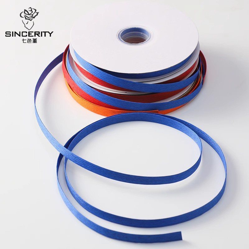 Año Nuevo de siete colores cordier flores de decoración de barril con arquitectura creativa floral modelado con material de cinta creativa