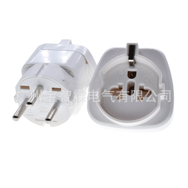 供应欧式转以色列转换插头  以色列转德标旅游转换插座 CE认证