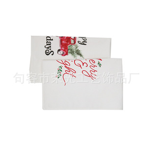 Digital Printed Cotton Tea Towel Napkin Graduation Painting Full Polyester Cotton Tea Towel Pad Cloth Hanging Painting Printed Logo