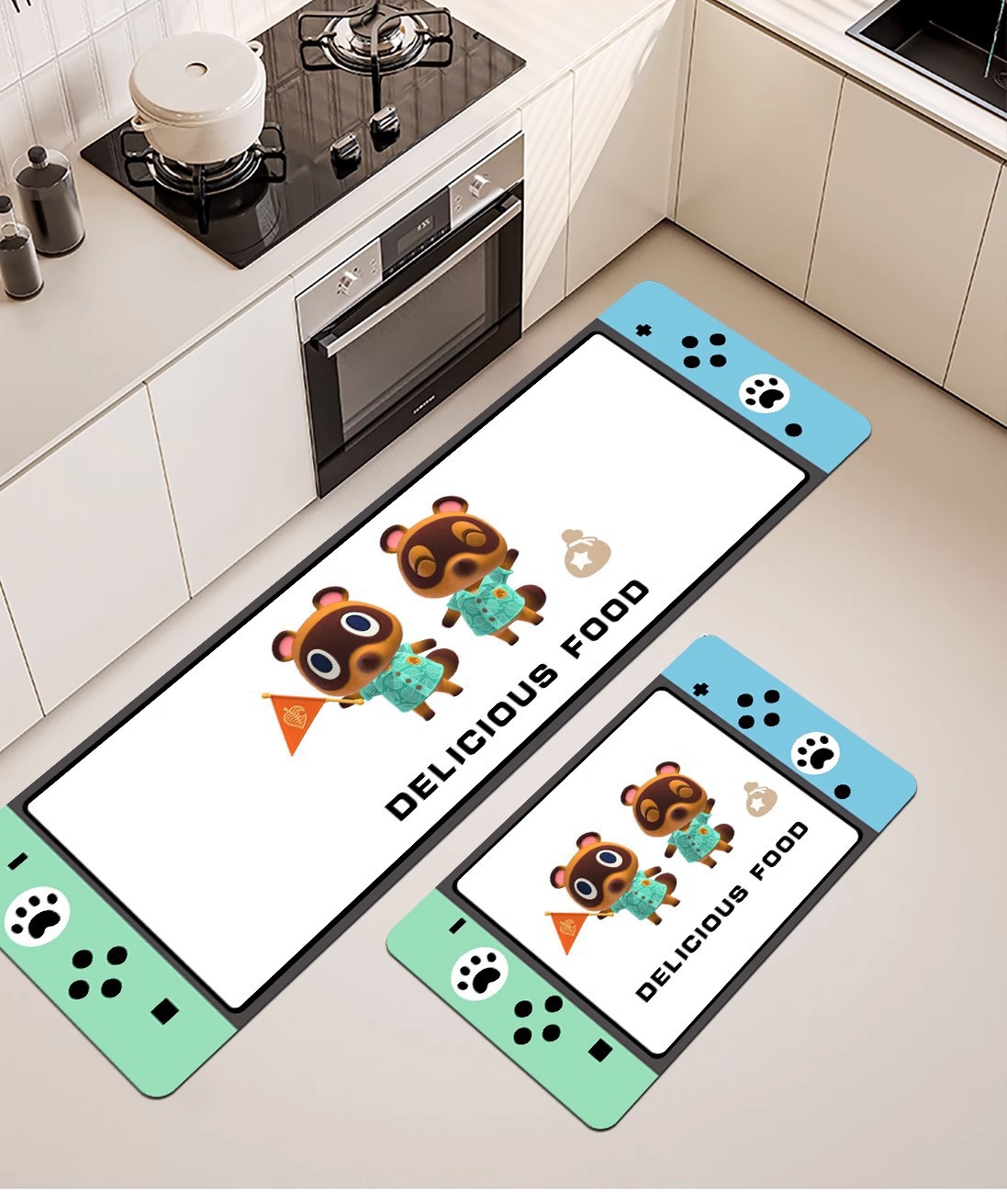 Cross-Border Cartoon Game Console Diatomaceous Earth Kitchen Water-Absorbing and Oil-Absorbing Non-Slip Mats, Dirt-Resistant and Wear-Resistant Floor Mats, Wholesale in Stock