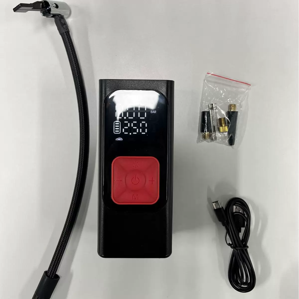 车载无线充电充气泵轿车电动打气泵户外便携式新型手持汽车打气筒