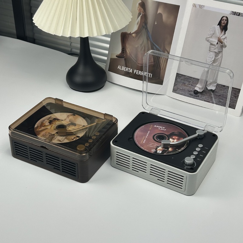 巴音盒复古cd机多功能双向蓝牙音响播放器跨境客厅摆件送礼好物|undefined