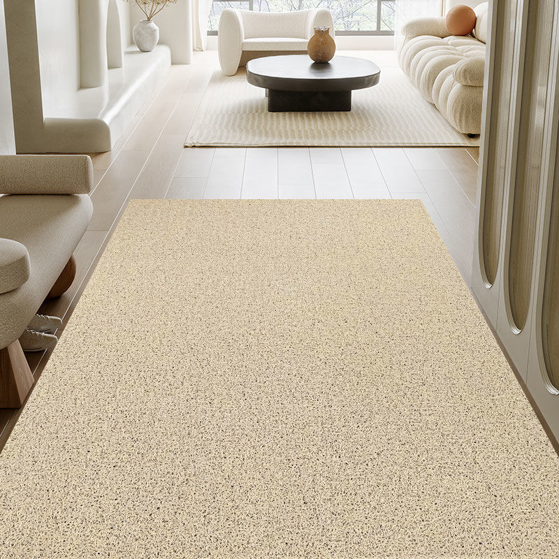 Modern Minimalist Solid Color Silk Loop Floor Mat, Pvc, Customizable, Entryway Decorative Doormat, Bathroom Non-Slip Easy-Care Floor Mat