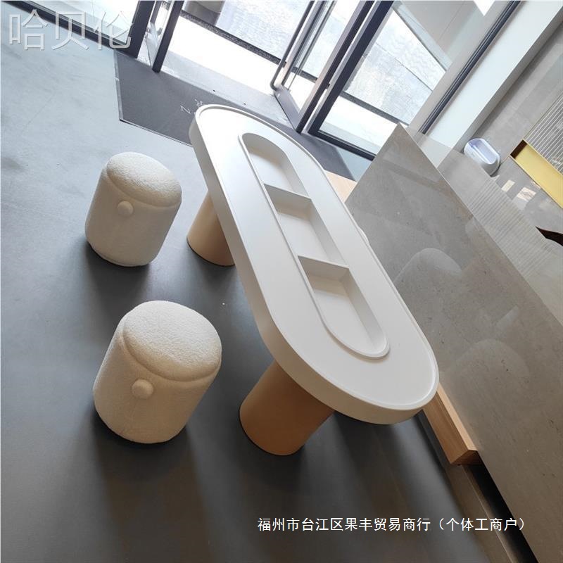 手工儿童桌椅图书馆活动区架空层儿童幼儿园家具售楼处圆桌椅书店