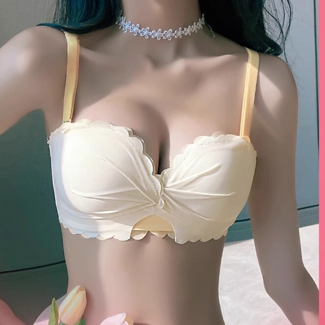 2025 New Sexy Underwear Women's Bra No Wires Small Breast Push up Suit Underwear Brand Counter Genuine
