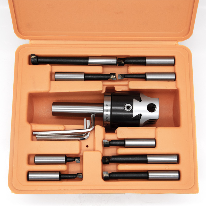 R8/NT/MT/BT/JT-2寸3寸4寸F1镗孔器精镗刀头微调精镗刀套装镗刀柄