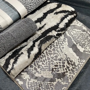 2021 New Leopard Tiger Leather Print Foreign Trade Fashion Light Luxury Window Modern Simple Living Room Bedclothes Jacket