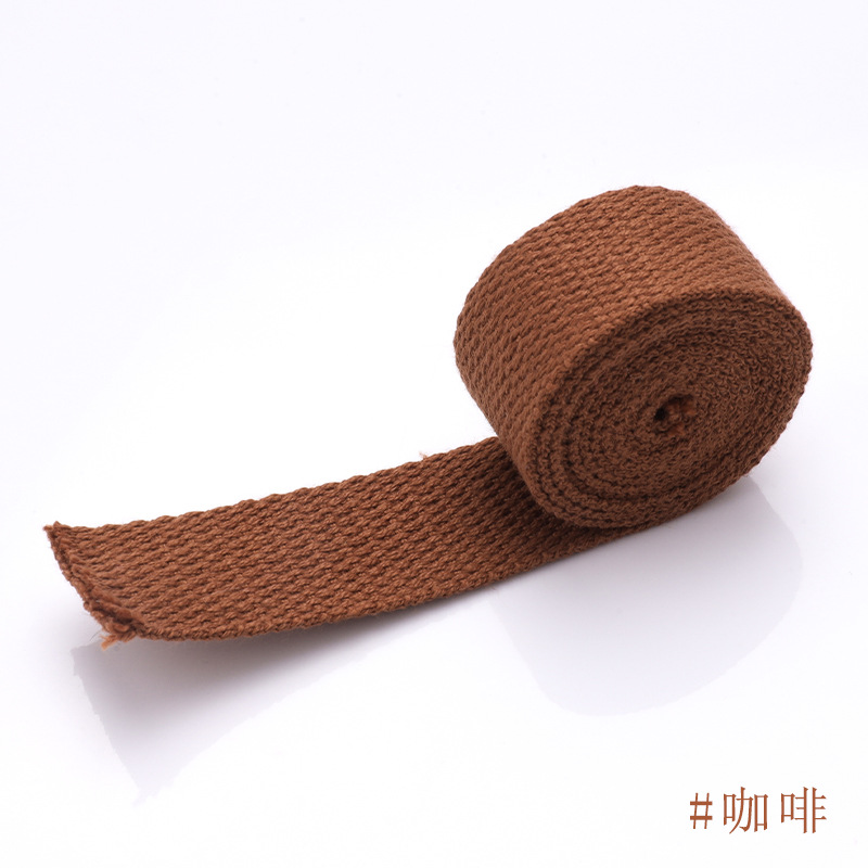 スポット卸売カラフルな無地ポリエステルウェビングベルトキャンバスバッグ荷物ショルダーストラップバンドル梱包ベルトアクセサリー