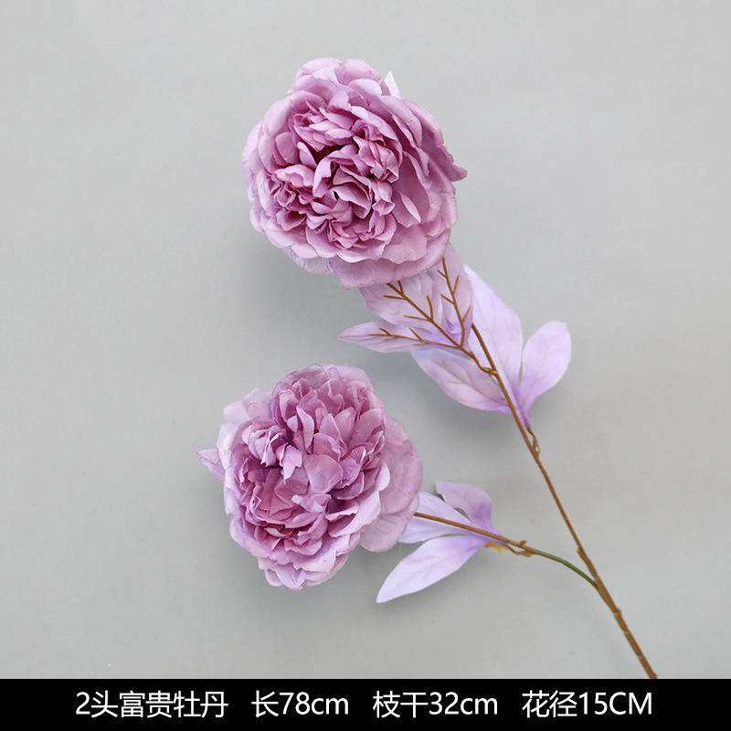 紫色の造花ブーケ結婚式結婚式シーン会場レイアウト小道具装飾造花卸売|undefined