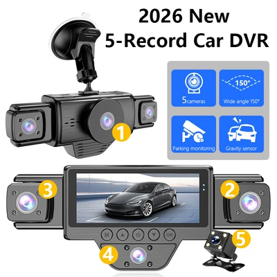 Hot-Selling Five-Channel Dashcam with: Driving recorder