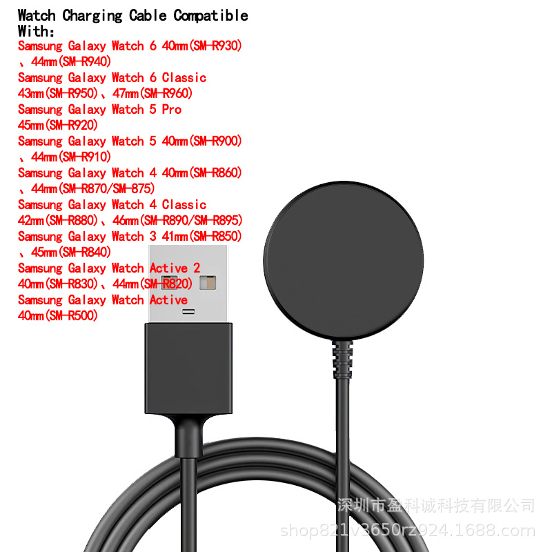 Cargador de reloj Samsung para Galaxy Watch7/ultar/6/5pro 4/3 Base de carga inalámbrica magnética