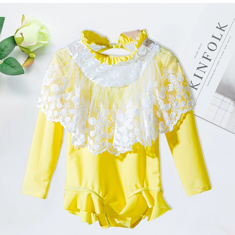 Traje de baño para niñas de una pieza 2023 nuevo traje de baño de estilo occidental para niños Estilo coreano para niños en línea Traje de baño para niñas de moda roja