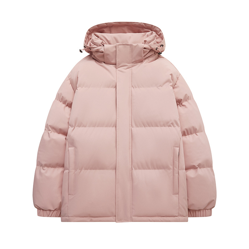 Winter new down and men's hooded thick couple's bread jacket, trendy brand loose Baita warm cotton jacket_voghion.com