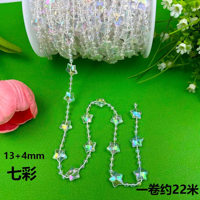 アクリルのコードの玉のウェディングの玉のカーテンの結婚式は水晶の道をまねて舞台の吊り下げの装飾の水晶のクリスマスツリーの玉のチェーンを引きます