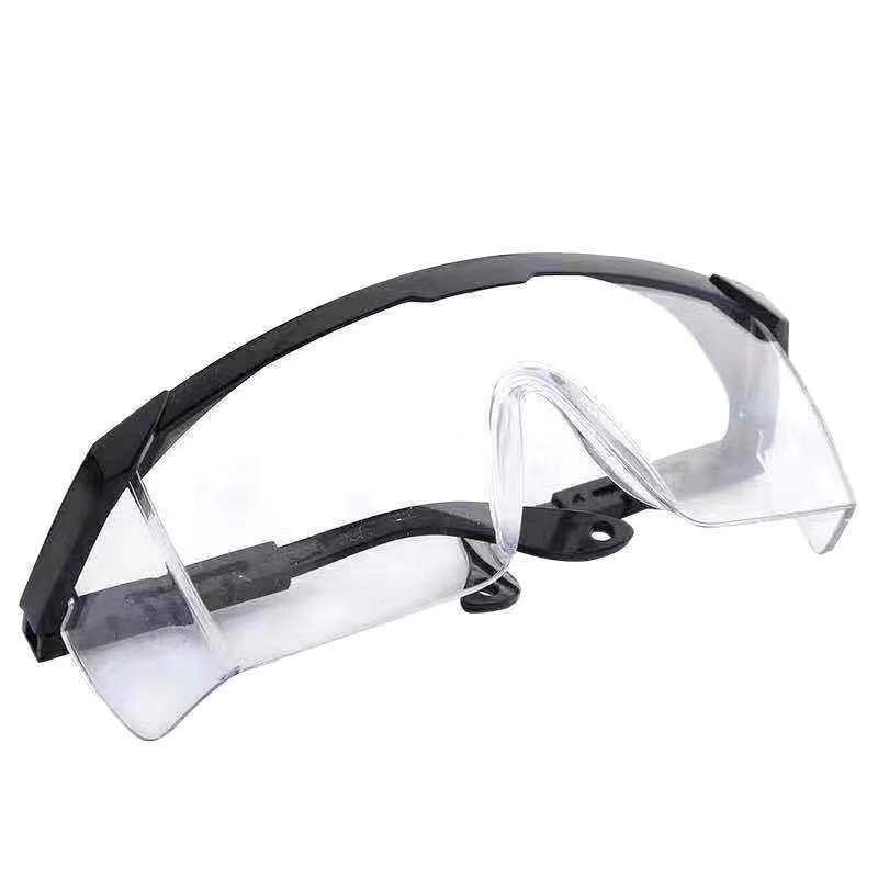 劳保镜 平光透明可伸缩脚工业防护眼镜防风沙园林修剪骑车护目镜