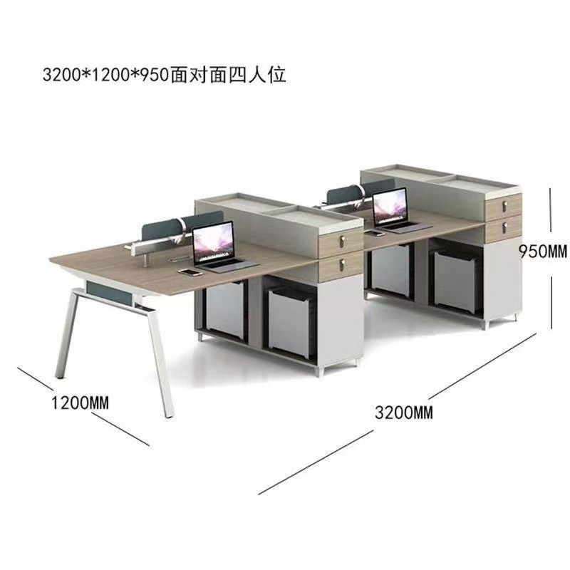 デスク パネルスタッフデスク コンビネーションオフィスデスク 4人用ワークステーション モダン シンプル|undefined