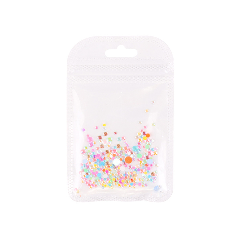 Transfronteriza nueva sirena colorida perla Aurora cristal transparente decoración de uñas joyería de uñas DIY 300 piezas en stock