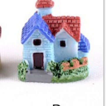 Tiểu cảnh biệt thự, làng quê, DIY, trang trí, cây cảnh, mini, resin (z-CJ-389)
