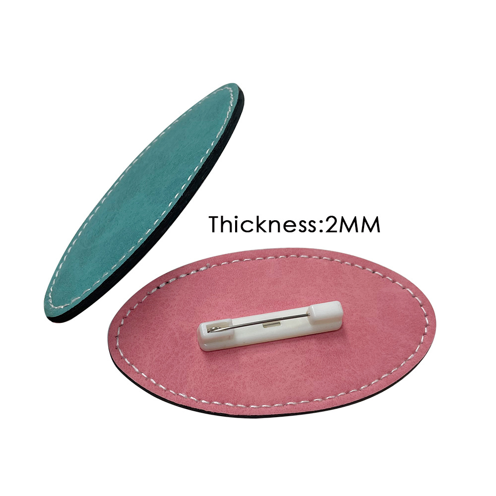 Transferencia térmica de cuero insignia empresa de moda cara personalidad material en blanco al por mayor