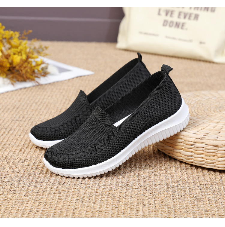 Staré pekingské látkové boty, dámské lehké, prodyšné a protiskluzové boty středního věku s plochou podrážkou, ležérní sportovní boty, dámské boty_voghion.com