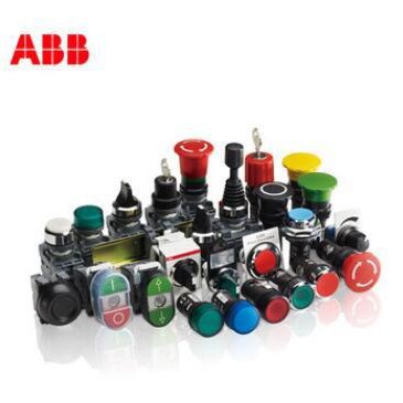 ABB原装按扭开关/平头按扭/带灯复位开关CP1-11R-01红色 DC24V