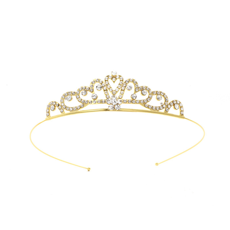 Diadema con Corona de Princesa Infantil de Metal Galvanizado para Cumpleaños y Fiestas image 61