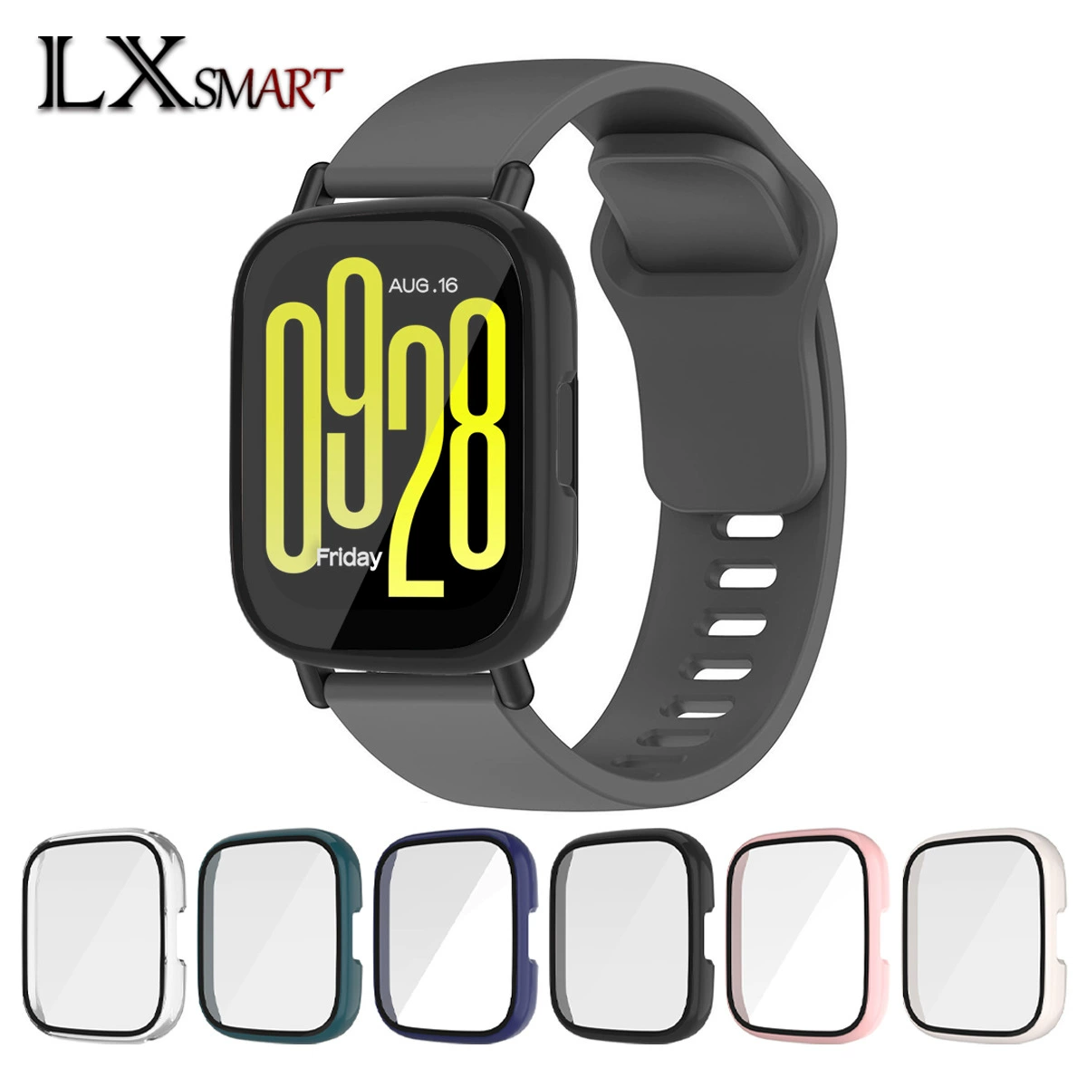 Чехол для Redmi Watch 6/5/4 Active/Lite с интегрированной защитной пленкой, защитный чехол для часов Youth Edition