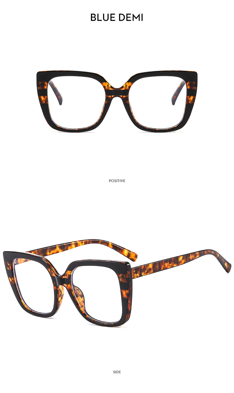 Retro Leopardo Ordenador Personal Cuadrado Fotograma Completo Gafas Ópticas display picture 5