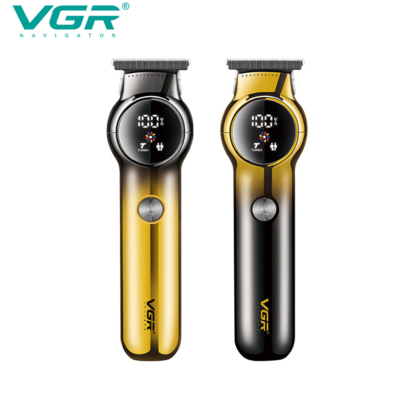 Tondeuse à cheveux électrique rechargeable USB pour homme, avec affichage numérique et fonction dégradée, idéale pour une utilisation à domicile._voghion.com