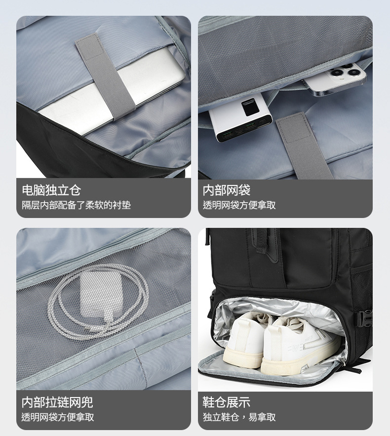 New super large capacity male outdoor expandable travel cabin size backpack travel large luggage bag