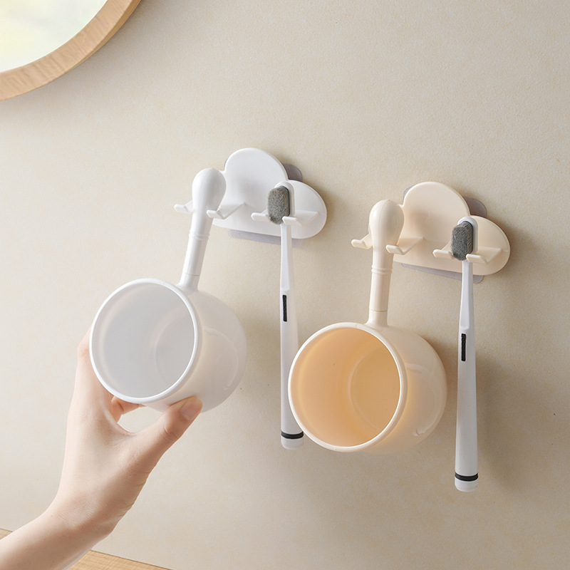 Creative Cloud Wash Cup Set New Wall Mounted Cepillo de dientes Cup Couple Grossed Anti-fall