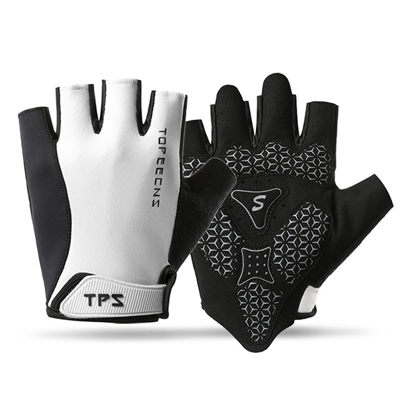 Guantes deportivos y de fitness para hombre, ejercicio de dominadas, barra horizontal antideslizante, medio dedo, guantes de ciclismo y montañismo para hombre