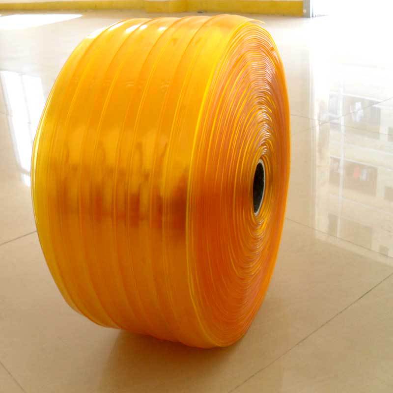 Yellow plastic windbreak PVC soft door curtain partition insulation transparent food workshop hotel fly and dustproof noise reduction curtain