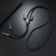 European and American long leather cow head necklace jewelry wholesale fashion new factory direct retro men's leather necklace