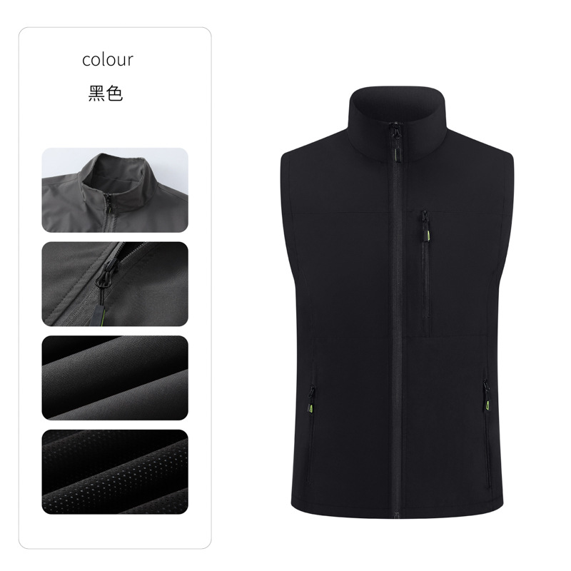 Primavera y otoño fotografía de montaña chaleco de pesca clip de caballo hombre chaleco al aire libre multi-bolsillo chaleco personalizado