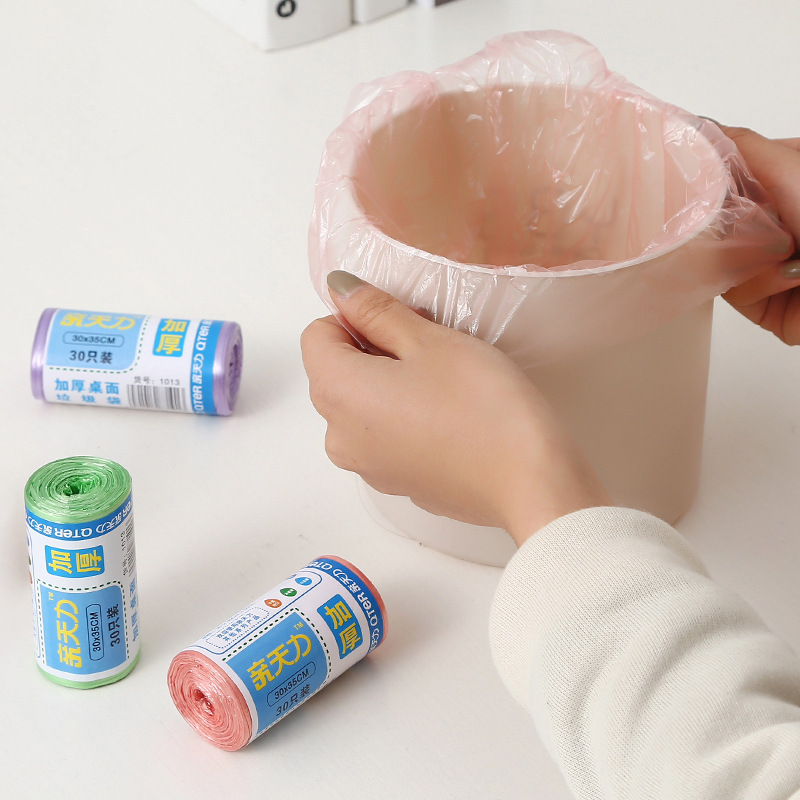 Small Trash Bags for Cat Litter, Trash Cans, Office, Home, Car Use, Thickened Disposable Mini Plastic Bags with Drawstring, No Tearing Needed Small Trash Bags for Cat Litter, Trash Cans, Office, Home, Car Use, Thickened Disposable Mini Plastic Bags with Drawstring, No Tearing Needed