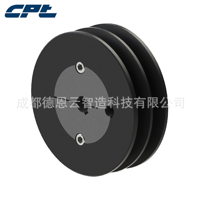 CPT欧标锥套皮带轮SPB80-02配1108锥套双槽皮带轮b型电机皮带轮