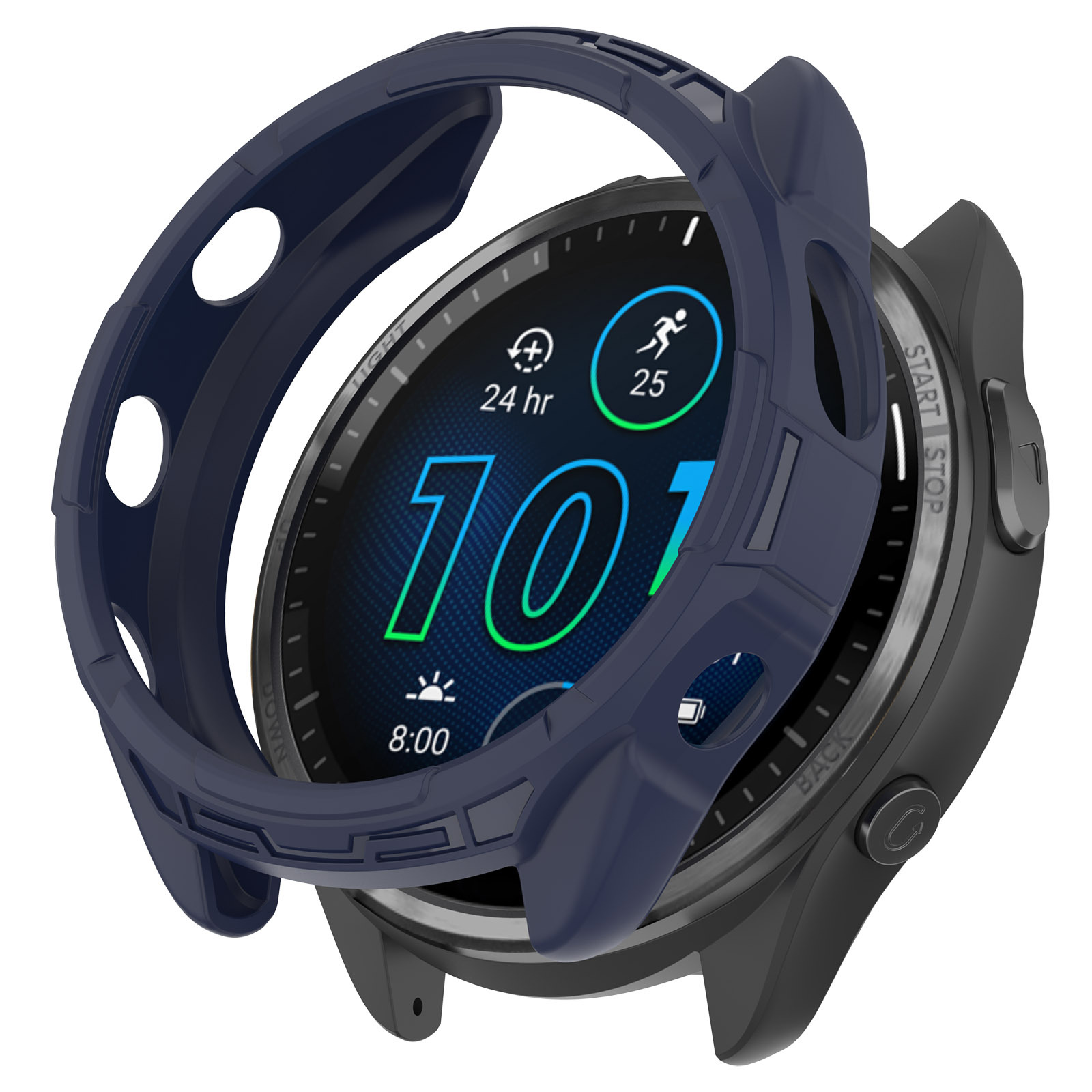 Xinyuan Shuntong is equipped with a tpu soft rubber openwork armor case for the Garmin Forerunner965 watch undefined