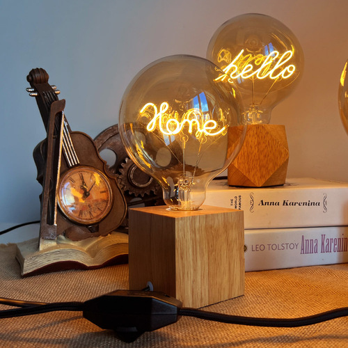 Edison bulb letter lamp G125 desk lamp bulb LED filament lamp modeling lamp LOVE HOME note guitar