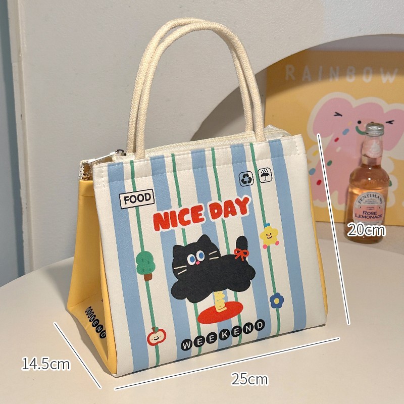 Bonita bolsa de almuerzo de aislamiento, bolsa de almuerzo de oficina, bolsas de almuerzo, bolsas de desayuno de bocadillos, bolsas de comidas portátiles