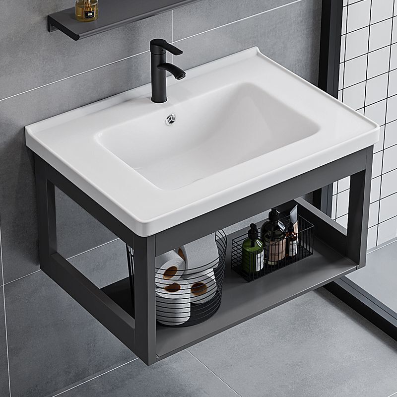 Small Apartment Wall-Mounted Washbasin Cabinet Combination Balcony Mini Washbasin Integrated Washbasin Bathroom Washstand