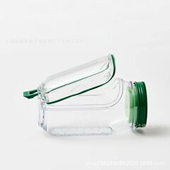 サラダポッド、垂直レイヤリングサラダポッド内蔵プラスチックサラダ保存瓶